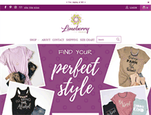 Tablet Screenshot of limeberrydesigns.com